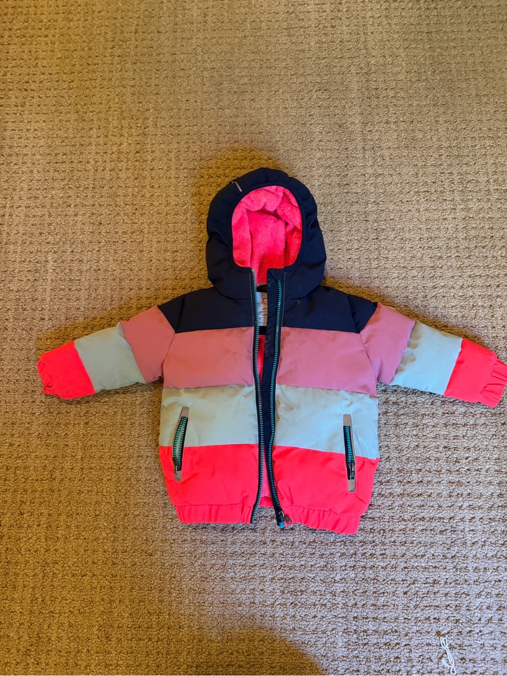 Toddler Colorblock Puffer Jacket